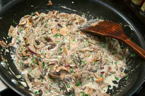 wild-mushrooms-with-cream wild mushrooms with cream and parsely